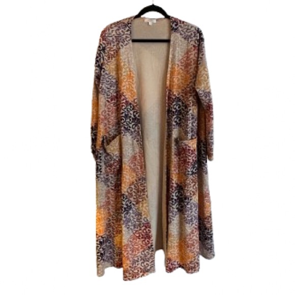 LuLaRoe Sweaters - LuLaRoe Colorful Patchwork Cardigan - Size M